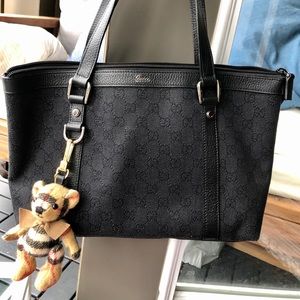 Gucci Black Canvas tote